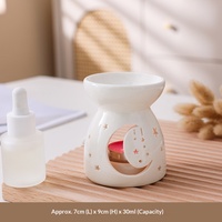 Diffuseur d'arômes en céramique petit format, design ajouré multi-fleurs, mignon, pour huiles essentielles, lampe aromatique, fourni directement par le fabricant