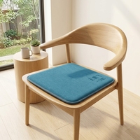 Coussins de banc matelassés en mousse à mémoire de forme de haute qualité pour étudiants, avec support lombaire amovible et lavable, pour avion et camping