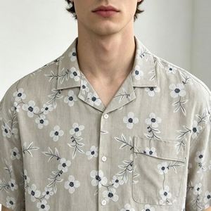 Camisas Bordadas Personalizadas, Camisa con Imagen, Camisa de Manga Corta con Botones Personalizada OEM, Camisas de Diseño para Hombre de Turquía - Product Image 6