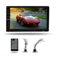 Autoradio 7018b 2Din, Radio para Auto con Pantalla Táctil HD de 7'' y 1080P, Reproductor MP5 WINCE, Cámara de Visión Trasera, Nueva Interfaz de Usuario, Bluetooth, FM, ISO, SD, USB, Doble Din