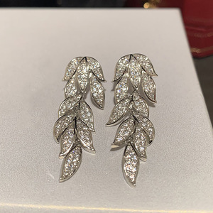 Eleganti Orecchini Pendenti a Forma di Foglia per Donne, Accessori per Orecchie da Indossare Quotidianamente - Product Image 5