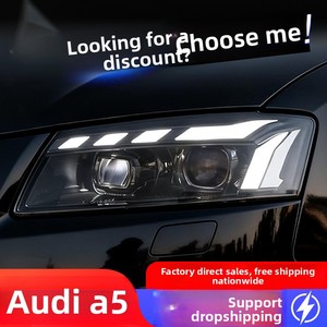 ชุดไฟหน้า MT 2008-2011 A5 รุ่นดัดแปลง RS5 ไฟ LED Daytime Running Lights แบบ Streamer พร้อมเลนส์ไฟเลี้ยว-55W 24V RS5 LED Dayti - Product Image 2