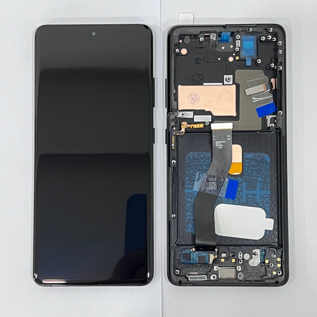 LCD Display for Samsung Galaxy S21 Ultra Display Touch Screen Digitizer Assembly Replacement for Samsung S21u Screen with Frame
