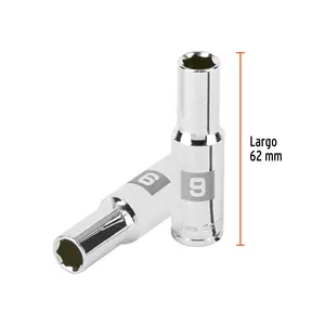 บ็อกซ์ 6 ซ็อกเก็ตยาว 9 มม., 6 จุด, ขับเคลื่อน 3/8 นิ้ว, TRUPER - Product Image 3