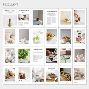 Fondo de fotografía estilo Ins con diseño de revista en inglés, decoración para el hogar, libro, accesorios decorativos para fotos en vivo - Product Image 4