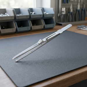 Pinzette SUNTOOLS/STIPL in Acciaio Inox con Punta Irregolare Affusolata, Strumento per Gioielleria con Chiusura a Scorrimento - Product Image 4