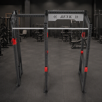 REYK Commercial Full Frame Carbon Steel Power Rack Smith Cage Multi-Functional Cable Machine Home Use Whole Body Back Shoulder