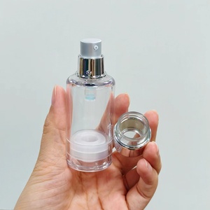 Flacon pompe sans air personnalisé de 30 à 33 ml, plastique écologique pour sérum, lotion, soin de la peau, emballage cosmétique, vente en gros - Product Image 1