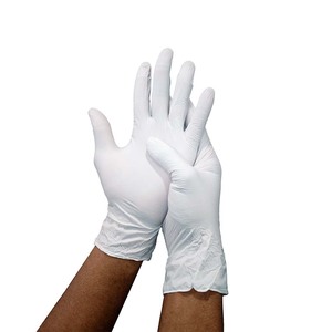 Guantes de nitrilo hipoalergénicos para manejo de alimentos blancos Guante sin látex Nitrilo para amantes del arte de uñas - Product Image 4