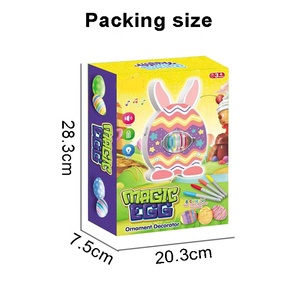 Kit <span class=keywords><strong>de</strong></span> peinture pour œufs <span class=keywords><strong>de</strong></span> Pâques à colorier soi-même, adorable lapin <span class=keywords><strong>de</strong></span> Pâques, <span class=keywords><strong>dessin</strong></span> créatif en 3D, ornement, arts et artisanat, jouet avec lumières et musique - Product Image 6