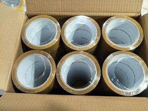 개인화 된 300 미터 두꺼운 다크 브라운 포장 테이프 디스펜서 귀여운 접착 테이프 포장 트레이 300 미터 두꺼운 다크 브라운 테이프 - Product Image 4