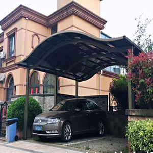 Abri de voiture moderne de style européen, design élégant en aluminium, abri de stationnement imperméable en alliage d'aluminium, abri solaire pour voiture - Product Image 2