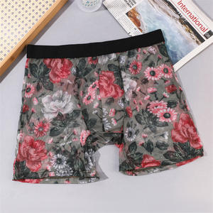 Boxers imprimés sexy pour hommes, shorts <span class=keywords><strong>de</strong></span> plage <span class=keywords><strong>transparents</strong></span> en maille, caleçons <span class=keywords><strong>de</strong></span> <span class=keywords><strong>bain</strong></span> taille basse avec poche <span class=keywords><strong>de</strong></span> maintien, lingerie érotique, sous-vêtements, vêtements <span class=keywords><strong>de</strong></span> nuit - Product Image 3