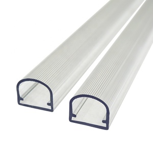 פרופיל אקסטרוזיה בהתאמה אישית, כיסוי שקוף לפס תאורת לד מפוליקרבונט, עם עיצוב אסייתי מודרני, ידידותי לסביבה ובעל העברת אור גבוהה - Product Image 5