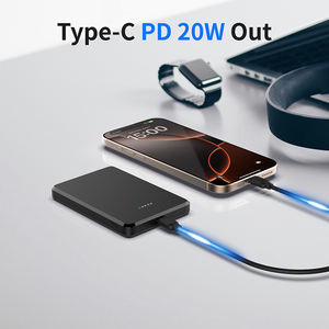 Tragbare Magnetische Powerbank <span class=keywords><strong>10000</strong></span> mAh, dünnes und leichtes Mini-Schnellladegerät für Mobiltelefone, kabellos, 5000mAh - Product Image 6