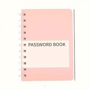 <b>Mini</b> A3 Leather Spiral Promotional Address <b>Book</b> with 80 Sheets Glossy Finish Internet Website Password Login Planner - Product Image 3