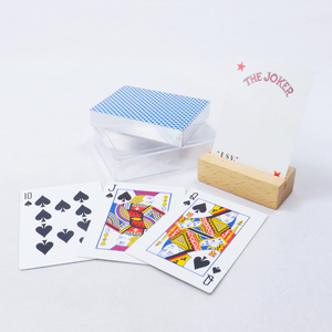 Jeu de cartes de Poker personnalisé avec bords argentés avec étuis en plastique dur - Product Image 6