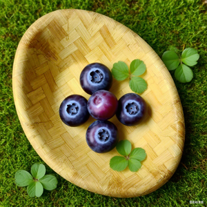 Set de service en bois de bambou avec bols, assiettes, plateau à salade et bols à mélanger pour camping, maison, restaurant et fête-respectueux de l'environnement - Product Image 4