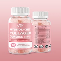 Suppléments gélifiés multi-peptides de collagène hydrolysés avec vitamines biotine Vente à chaud OEM ODM
