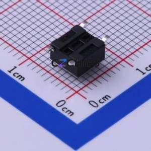 TS-1102S-B-B-B Tactile Switch SMD-4P,6x6mm Switch Single Pole Single Throw Round Button 1.6N Vertical Mount - Product Image 2