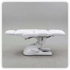 White <b>Electric</b> Esthetician Bed PU Leather Salon Treatment <b>Table</b> Facial Massage Bed for Beauty Parlour - Product Image 2