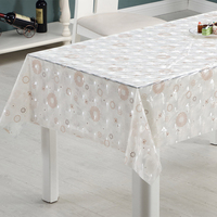 Nappe de table carrée rétro RNPT en EVA imprimée, motif vintage, imperméable et résistante aux taches pour table à manger
