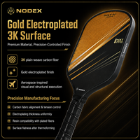 Raquette de pickleball NODEX NXT4 ODM/OEM, noyau Gen3 16MM, fibre de carbone 3K, raquette de pickleball USAPA UPA-A