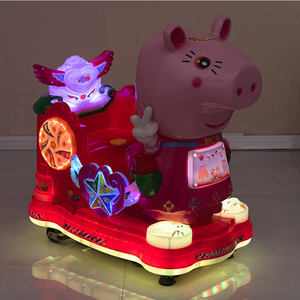 Nicro 2205 — promo cochon rose pour enfants, cavalier au parc à thème, populaire, en stock, nouvelle collection - Product Image 4