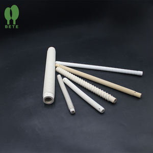 Tubo rosqueado resistente a alta temperatura refratário Cordierite Rosca padrão Tubo cerâmico para industrial - Product Image 5