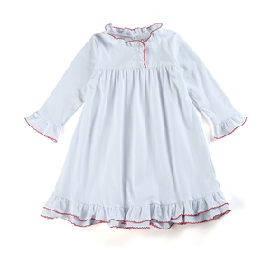 <span class=keywords><strong>Camicie</strong></span> <span class=keywords><strong>da</strong></span> <span class=keywords><strong>Notte</strong></span> <span class=keywords><strong>per</strong></span> Bambine in Cotone con Orlo Arricciato e Maniche Lunghe, Multicolore, Produzione Diretta in Fabbrica - Product Image 5