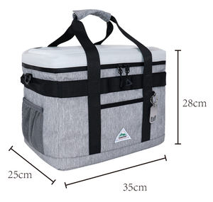 กระเป๋าเก็บความเย็นแบบพับได้ขนาดใหญ่ ทำจากโพลีเอสเตอร์ พกพาสะดวก สำหรับปิกนิก ชายหาด ใส่อาหารได้ - Product Image 5