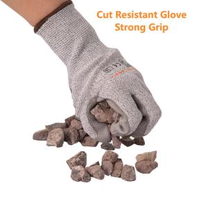 Factory SNELL Safety PU Poliuretano Corte C Guante de trabajo resistente Negro Gris para agricultura industrial Guantes anticorte de metal de vidrio - Product Image 5