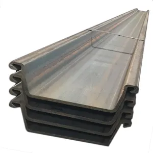 U Jenis 2 SPU Tipe 3 400X100 400X170 Hot Rolled Steel Sheet Pile untuk Pasar Filipina