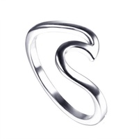 Bague Vague de Surf en Argent Sterling 925 Ocean Jewelry – Vente en Gros, Bijoux Hawaïens Personnalisés, Bague Vague en Argent 925