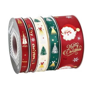 Nastro Natalizio Esclusivo <span class=keywords><strong>di</strong></span> Produzione Cinese in Poliestere, Accessorio Versatile per Confezioni Regalo e Fai-da-Te, Decorazione Festiva - Product Image 1