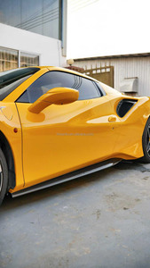 Kit de Carrocería Convertible 488 Nuevo 2015- Estilo Pista, Parachoques de Fibra de Carbono, Alerón Delantero, Faldones Laterales, Difusor, Spoiler, Alerón de Aire con Fijación por Tornillos - Product Image 4