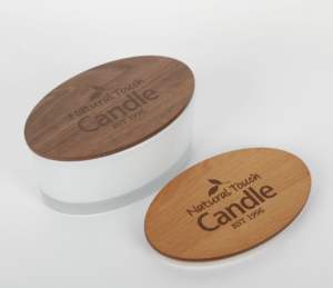 Proveedor de tapas de madera personalizadas, tarros de vidrio para velas con tapas de madera, tapas de bambú para velas, tarro, botella de almacenamiento, taza - Product Image 4