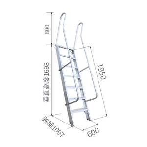 Escalera Industrial de Columna Simple/Doble, Escalera Colgante para Exteriores, Escalera Recta/Plegable de <span class=keywords><strong>Aluminio</strong></span> de 3 Metros - Product Image 6