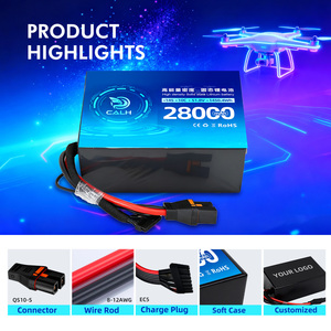 Lipoバッテリー<span class=keywords><strong>28Ah</strong></span> 51.8V 10C 14S LipoバッテリーパックXT90プラグ付きマルチローターDJI無中断電源 - Product Image 3