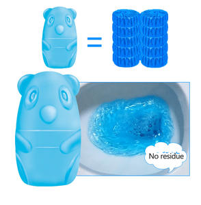 Détergent automatique pour toilettes, désodorisant, ours magique, bol <span class=keywords><strong>de</strong></span> détergent pour toilettes, nettoyant liquide bleu - Product Image 2