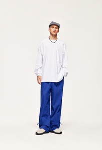 Sergé jambe large jambe droite pantalon <span class=keywords><strong>cargo</strong></span> ample 2024 printemps nouvelle <span class=keywords><strong>marque</strong></span> de mode hommes <span class=keywords><strong>Cargo</strong></span> - Product Image 3