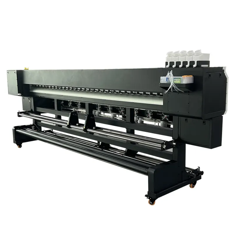 Empresa de publicidad apresurada Impresora de alta velocidad de 3,2 M Banner flexible Impresora de cuero Banner de impresora