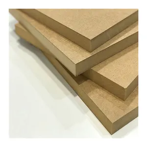 Papan serat melamin tebal 1220*2440mm tahan api pengolahan halus mdf untuk penutup dan dekorasi