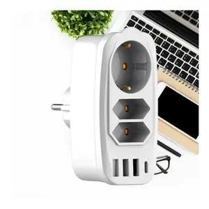 Factory direct sales advanced portable charges plug adapter EU socket outlet power strip multi plug extension socket 3 outlets