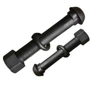 Cường độ cao Lớp 8 thép cày <span class=keywords><strong>Bolt</strong></span> đường sắt cá Neo hình bầu dục cổ hình elip đầu fishtail fishplate <span class=keywords><strong>Bolt</strong></span> cá kích thước 8.8 10.9 - Product Image 5