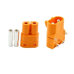 Conector de Bloqueo Horizontal para Montaje en PCB Amass LCB30PW-M, Enchufe de Cobre Plateado de Alta Corriente de 35A para Batería RC - Product Image 1