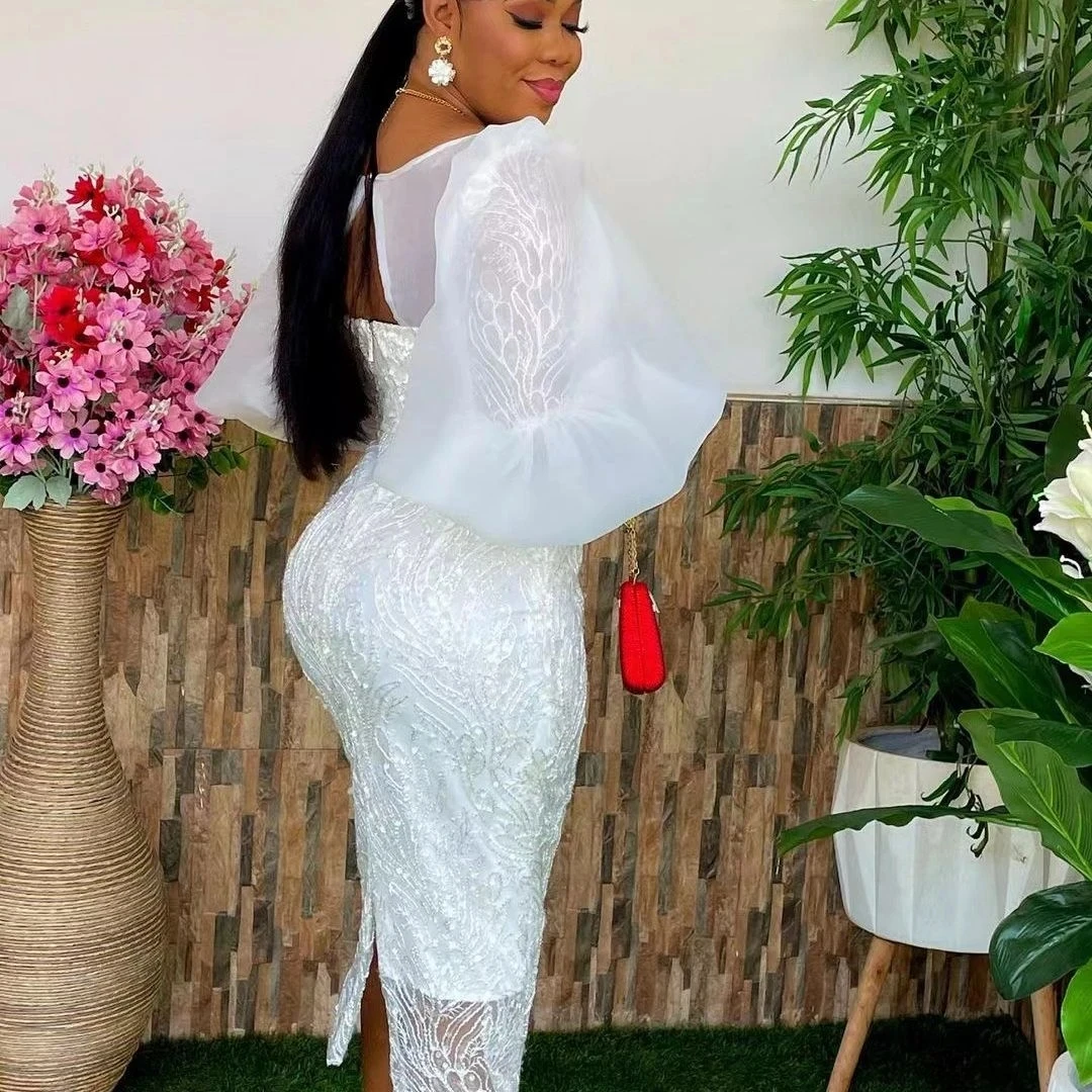 ankara lace dress for wedding Luxury Ankara Mermaid Gown with Black Lace Bodice  Available in Multip