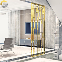 Divisor de habitación de acero inoxidable y división de pantalla, diseño moderno, decoración Interior, línea de pelo, ZE0778