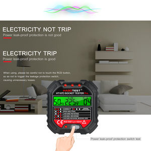 HABOTEST HT107D Display <strong>RCD</strong> GFCI Voltage test US EU UK Socket <strong>Tester</strong> Pro Eurotester Plug Teste Eurotester - Product Image 6