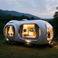 Capsule spatiale moderne de luxe, maison capsule anti-humidité, maison-capsule, villa, bureau